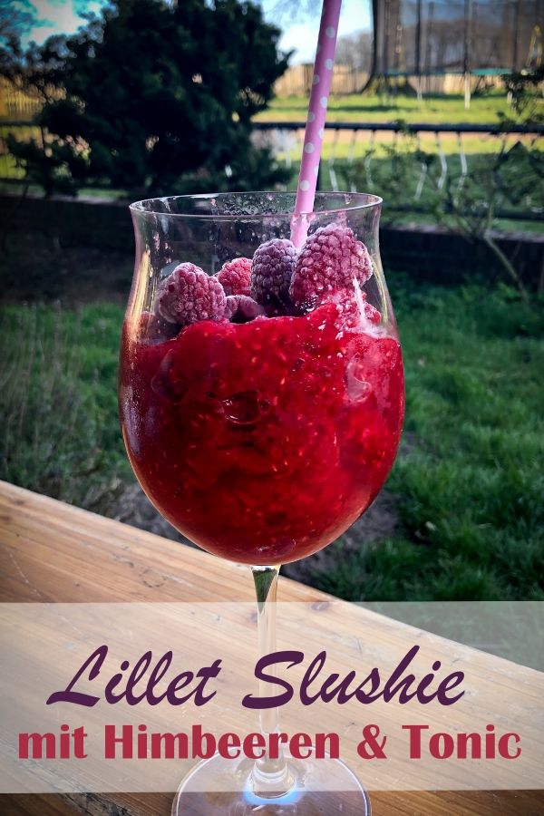 Lillet Slushie Mit Himbeeren Fruchtige Drinks Himbeeren Lillet