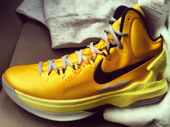 Wholesale Cheap Nike Kevin Durant Cheap sale 2013 KD V Red Yello
