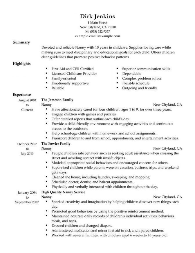 career live resume builder