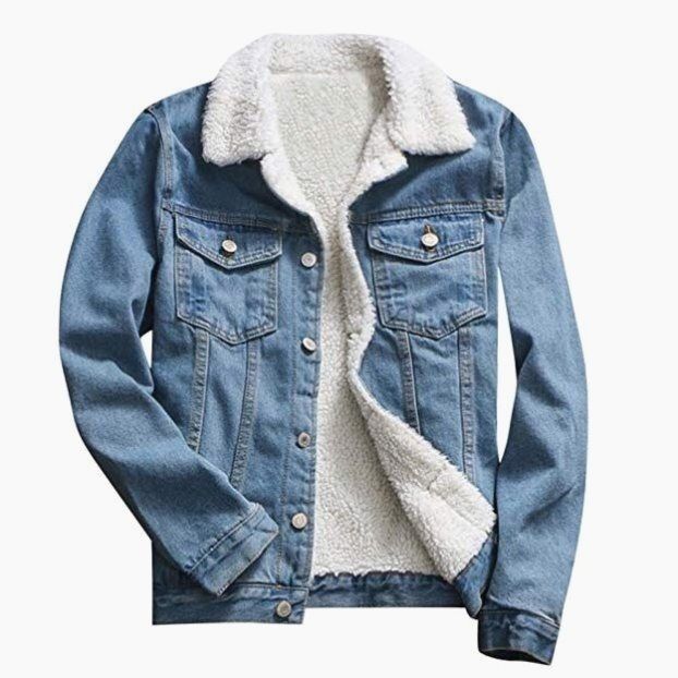 Denim Jacket With Fur Winter Jeans Hooded Velvet Coat In 2020 Jeansjacke Damen Denim Mantel Lederjacke Frauen