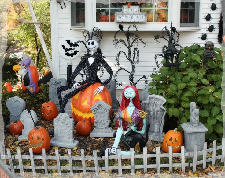lighthearted halloween display