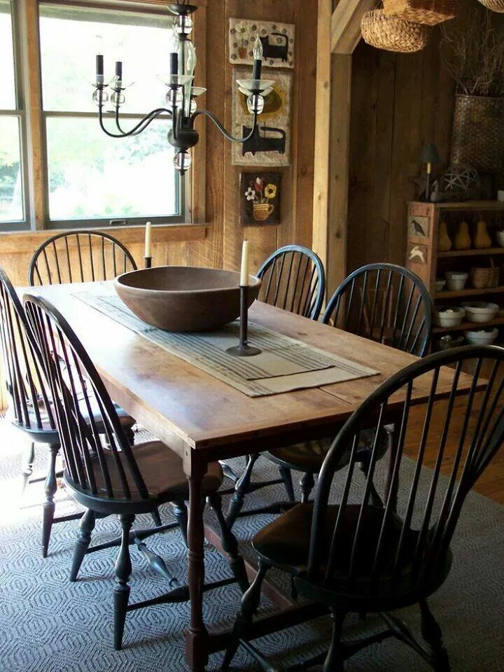 Marvelous Primitive Dining Room Ideas Part - 8: Primitive Colonial Dining Room #Primitives #PrimitiveDiningRooms #PrimitiveHomes