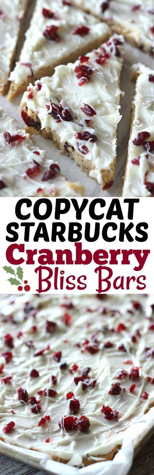 CRANBERRY BLISS BARS {STARBUCKS COPYCAT RECIPE} – MOMRECIPES #dinnerrecipes #d...