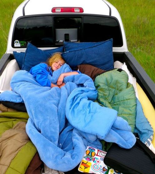 Truck Bed Full Of Pillows And Blankets Truck Bed Full Of Pillows And Blankets