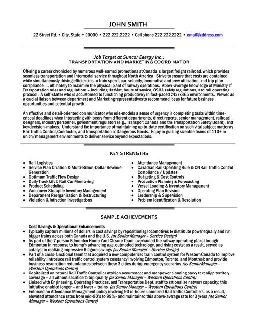 best marketing resumes