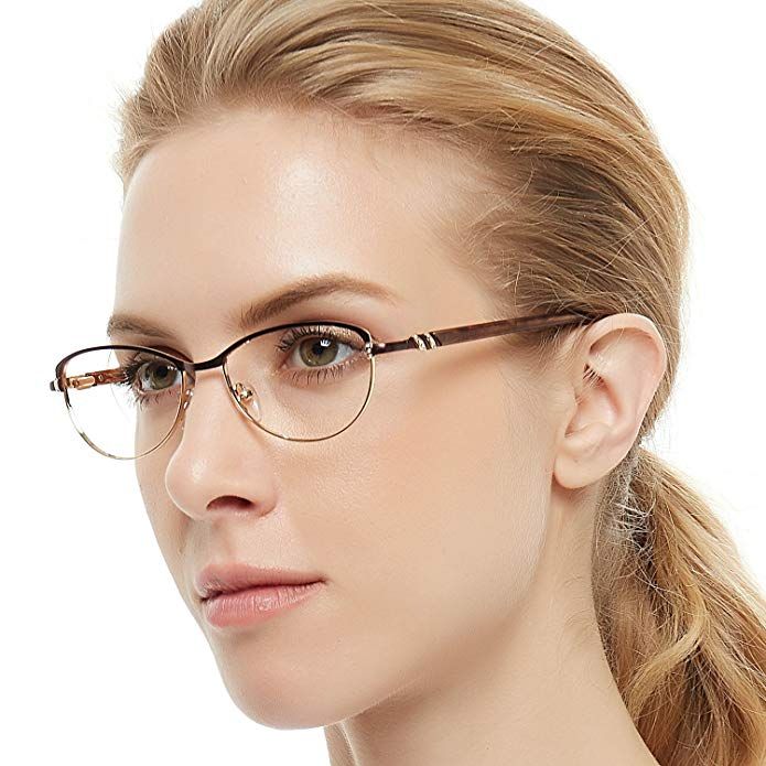 Glasses Frame Optical eyewear Frame Mens Rectangle Stylish Eyewear Frame Non-Prescription Clear Lenses