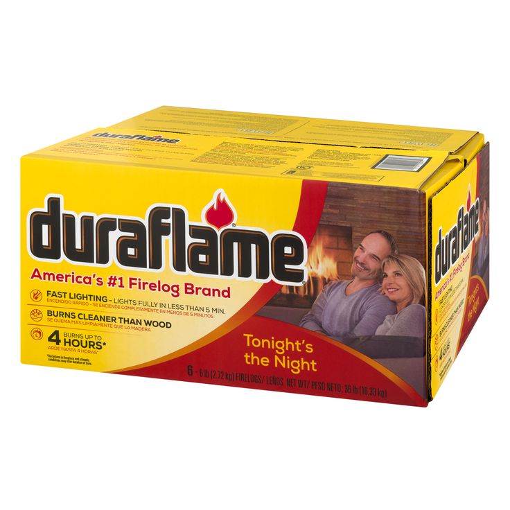 Duraflame 4Hour Firelogs, 6lb each, 6ct Case in 2020 Duraflame 4Hour Firelogs, 6lb each, 6ct Case in 2020