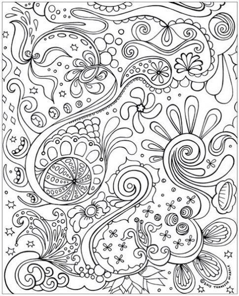 This Free Abstract Coloring Page Is Filled With Intricate Details And Fun Psychedelic Designs From A Printable Book By Thaneeya McArdle