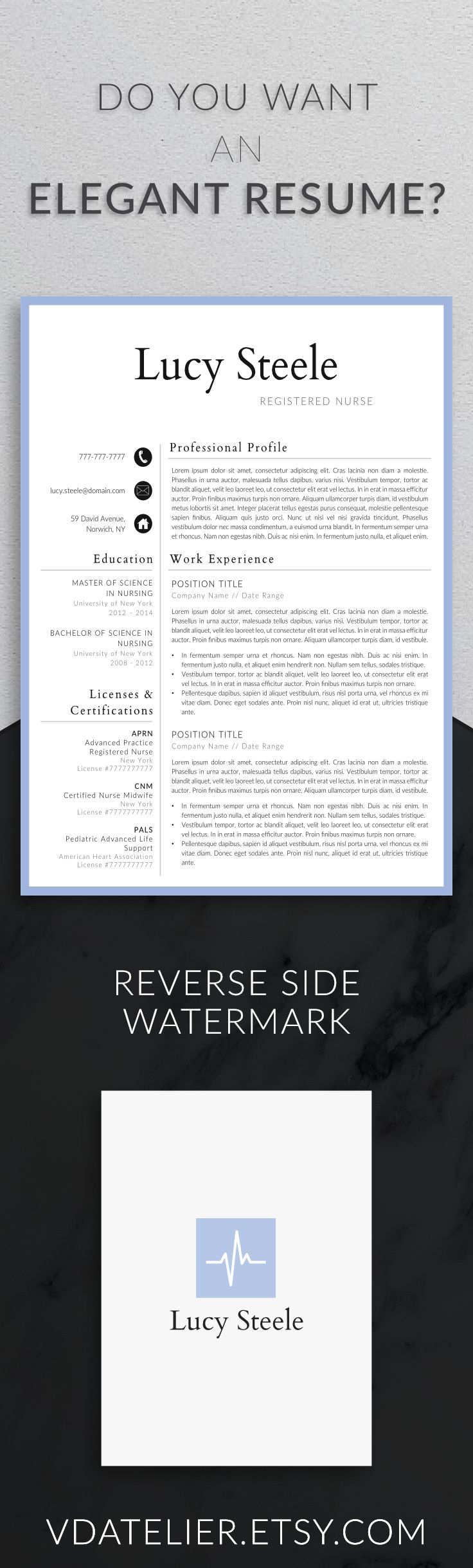 professional resume for nurses