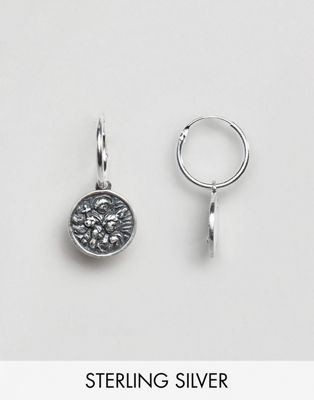 Serge Denimes St Christopher Hoop Earring In Solid Silver 2018 Serge Denimes St Christopher Hoop Earring In Solid Silver 2018 Accesories Pinterest Earrings Hoops And