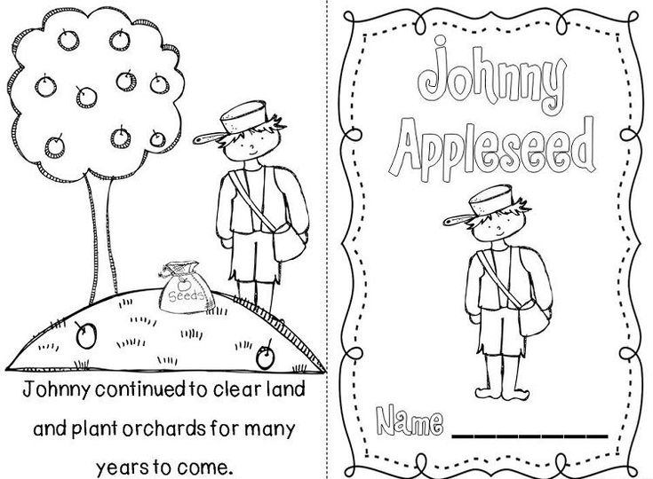 Download Johnny Appleseed Coloring Page | Johnny appleseed, Johnny ...