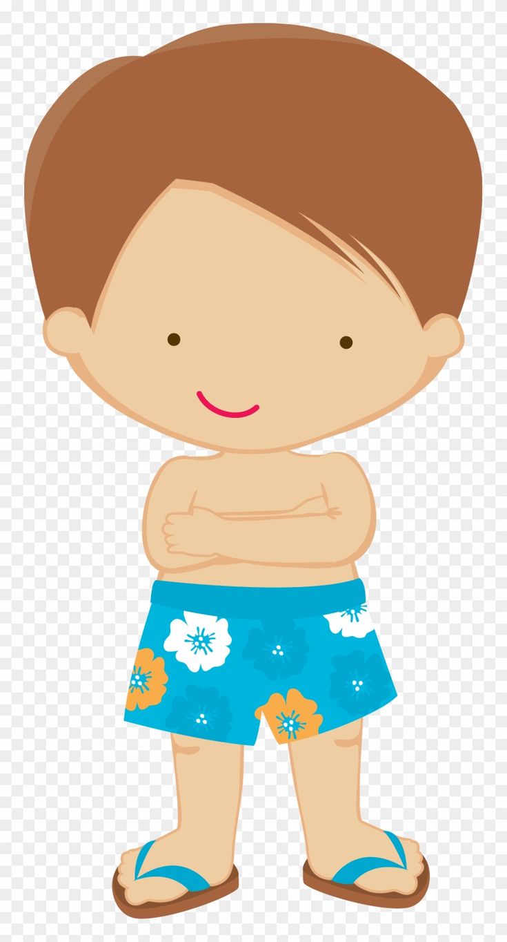 Download hd Clipart Boy, Beach Clipart, Family Clipart, Beach Pool
