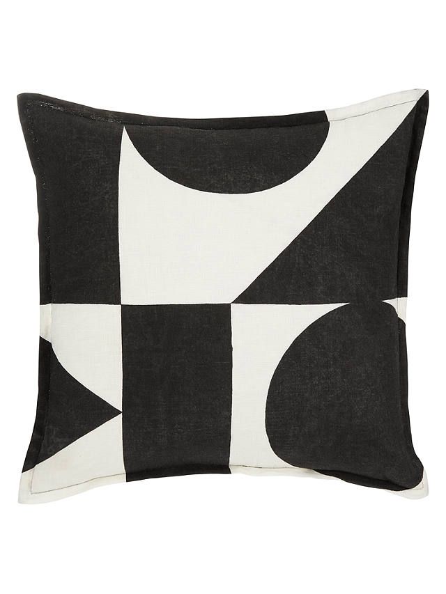 PATTERNITY + John Lewis Ritual Repeat Throw Pillow Cover Repeated Black