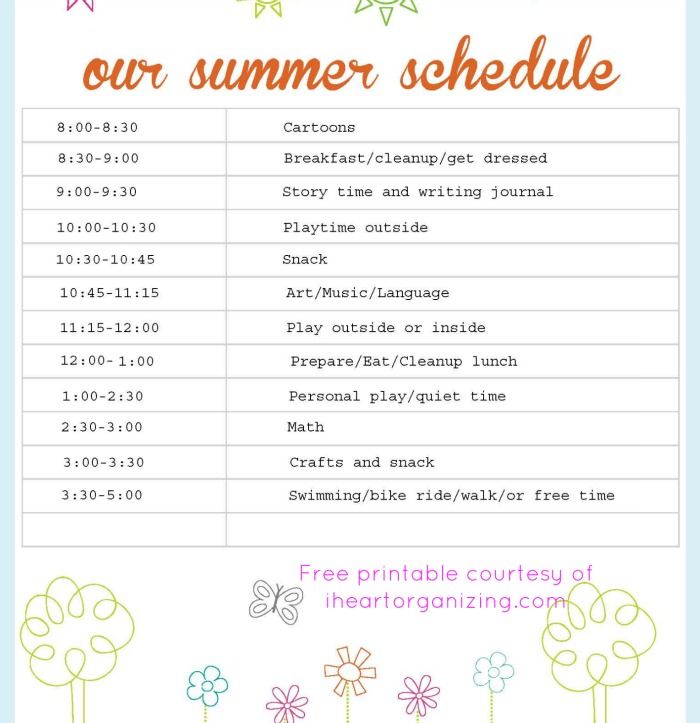 scheduling my day