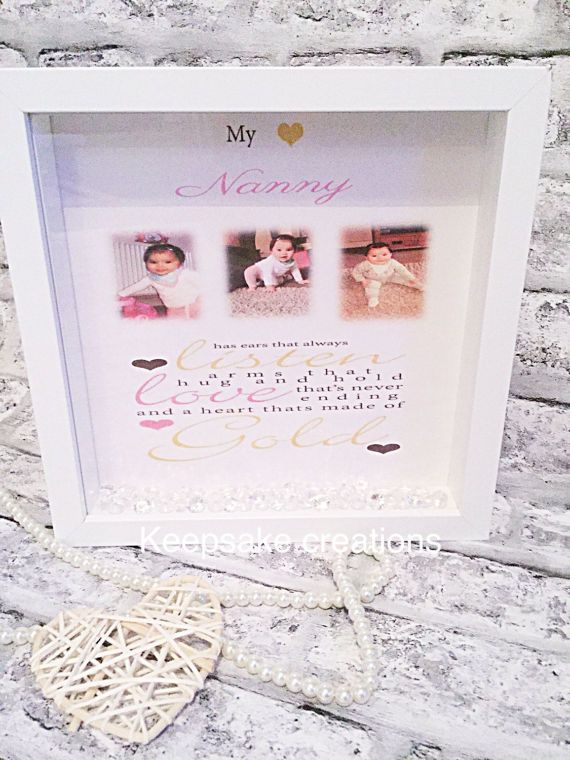 Personalised NANNY NAN GRANNY Photo Frame Birthday Gifts Presents for Nanny