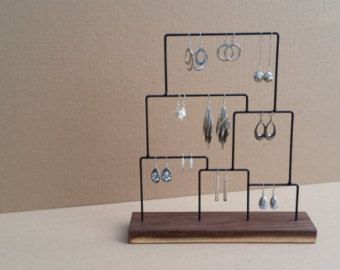Earring Organizer Stand Display Holder Earring Organizer Stand Display Holder Jewelry Modern Steel 151 Arboles