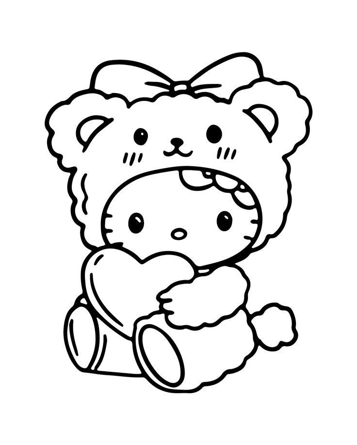 cute hello kitty coloring sheet - A255e9a5d2df344c0632dc7e684e84e2