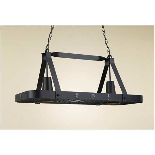 Pot Hanger With Lights Above Kitchen Island Pot Hanger With Lights Above Kitchen Island