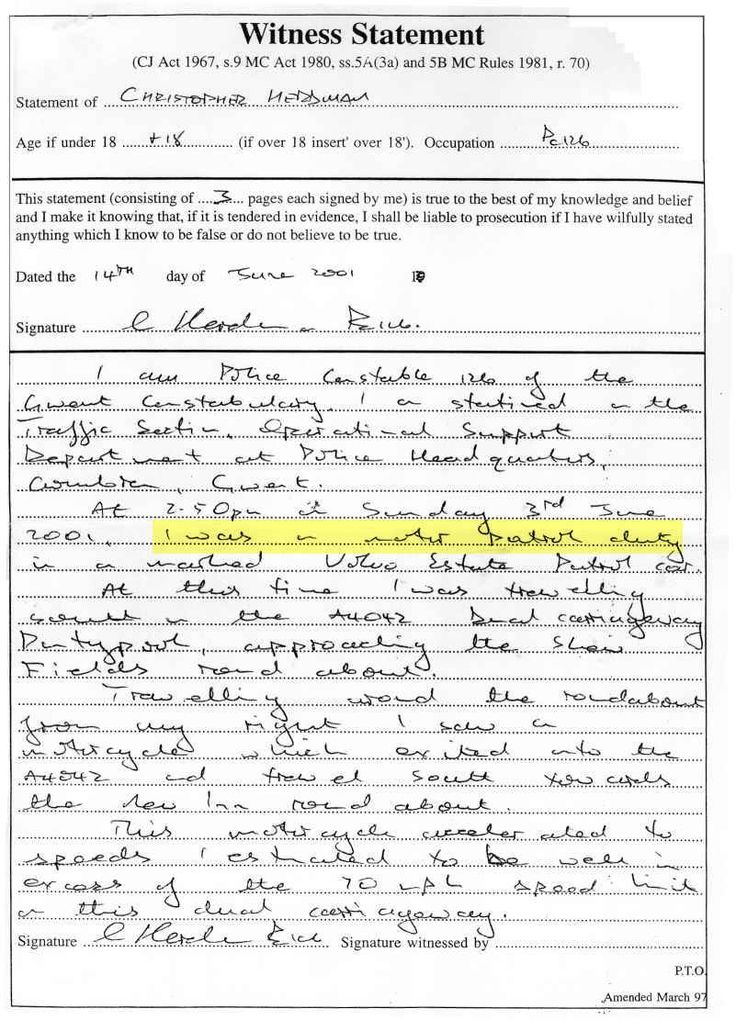 Here is a witness statement that will work for docs like these I - sample witness statement Here is a witness statement that will work for docs like these I - sample witness statement