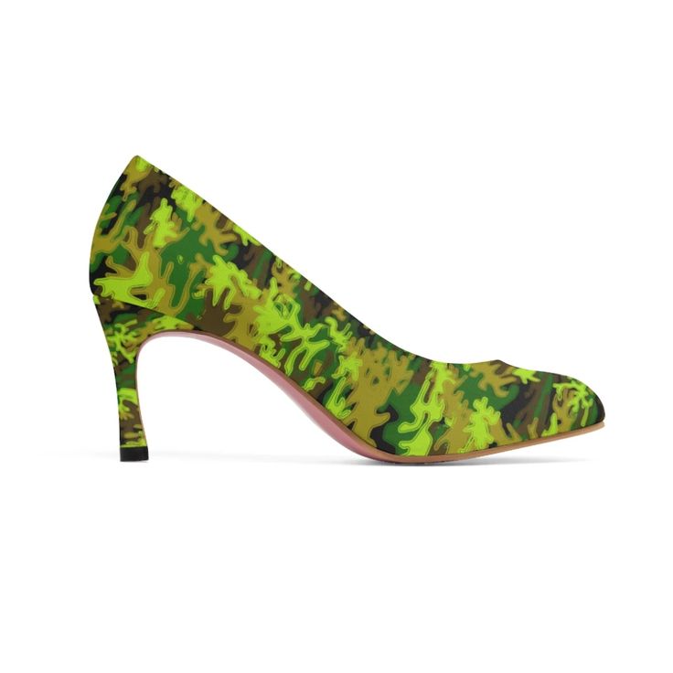camo green heels