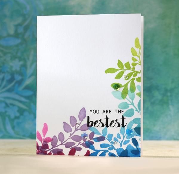 floral shadow stamp die