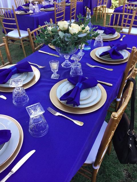 8 Best Blue Dining Tables Ideas Wedding Decorations Table 8 Best Blue Dining Tables Ideas, Royal Blue Table Set Up
