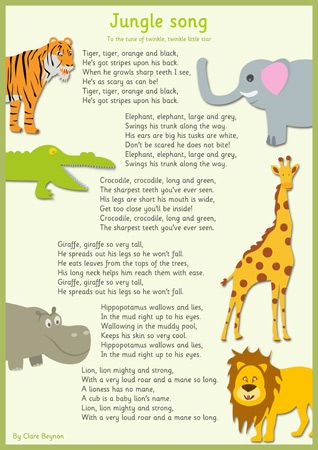 Children's Jungle Song | Free EYFS / KS1 Resources for ...