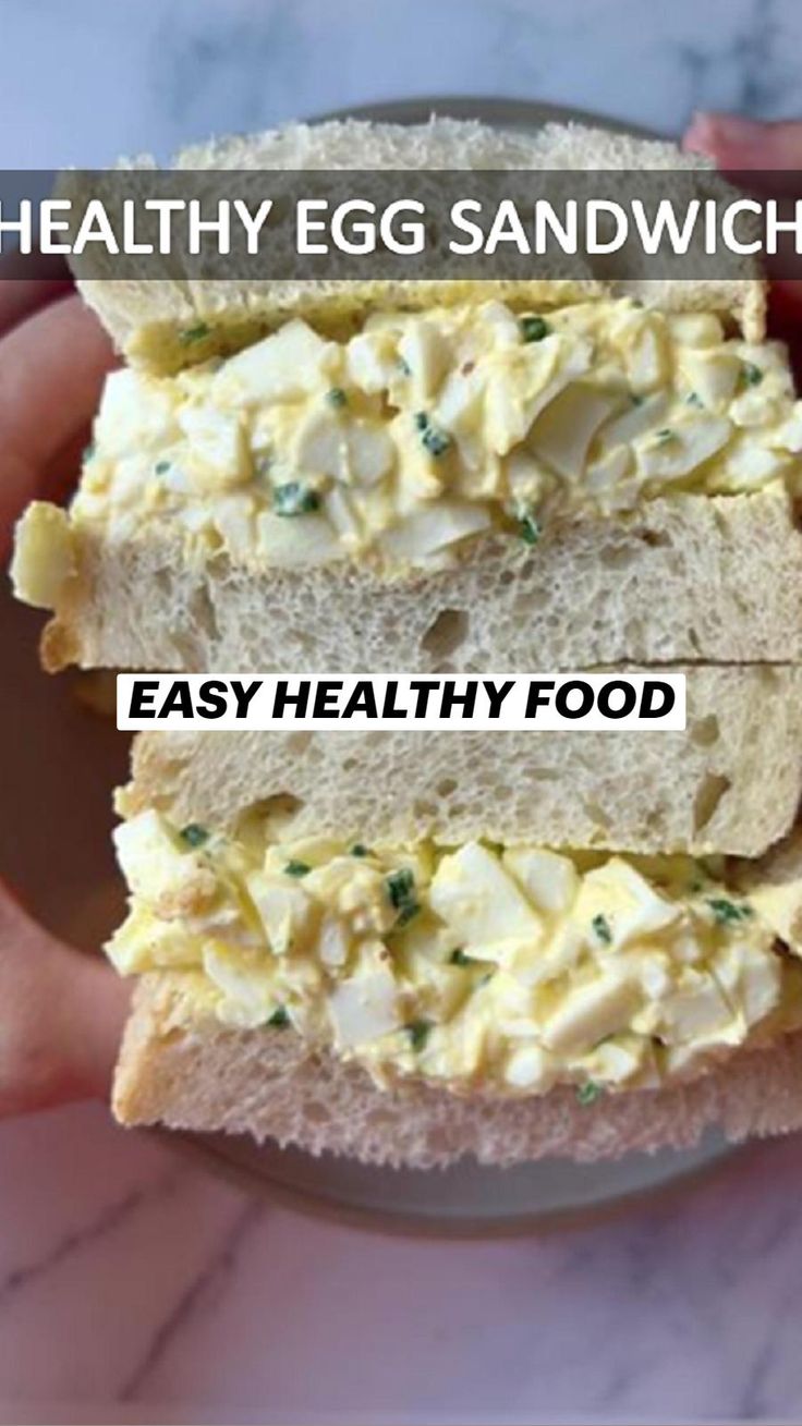 HEALTHY EGG SANDWICH, EASY HEALTHY FOOD. | Healthy breakfast, Egg
