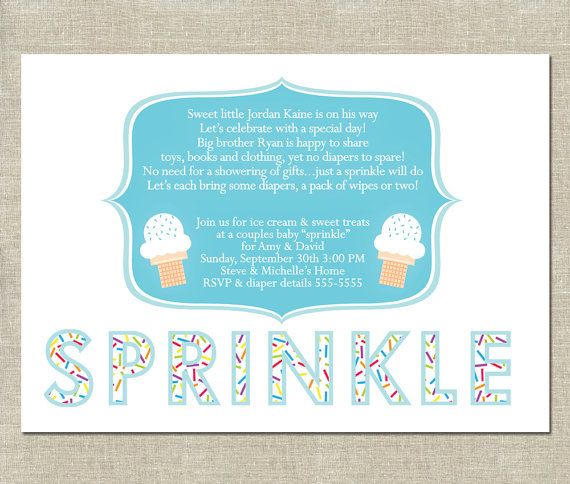 baby sprinkle invitation printable ice cream or cupcakes diaper