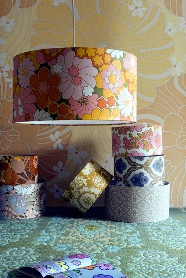 Decorating With Wallpaper Fond D écran Vintage Diy Abat Jour Fabriquer Un Diy Abat Jour, Can I Use Wallpaper On A Lampshade