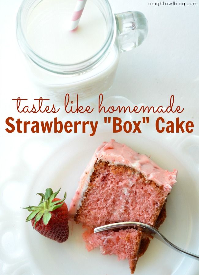 strawberry box cake tastes