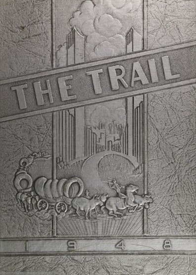 1948 "Trail" yearbook cover from Norman High School in Norman, Oklahoma. #1948 #norman #yearbook #yearbookCover