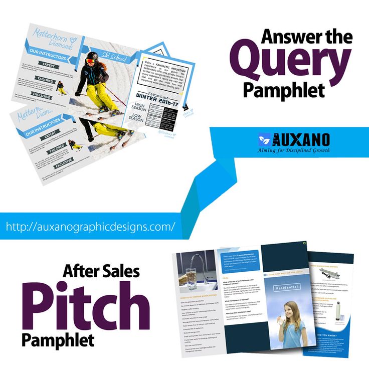advertising pamphlet design