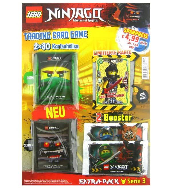 LEGO Ninjago Trading Card Game Tin Box grün Sammelkarten Booster Box LEGO Ninjago Trading Card Game Tin Box grün Sammelkarten Booster Box