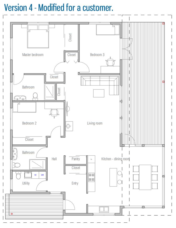 House Design Small Ch47 14 Plans New House Plans, Modern Bungalow Floor Plans Canada