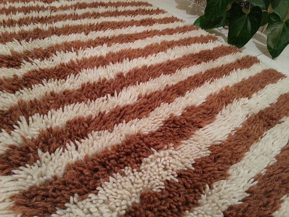 Runner Scandinavian Striped Rug Beni Ourain Moroccan Beni Ourain Moroccan Rug