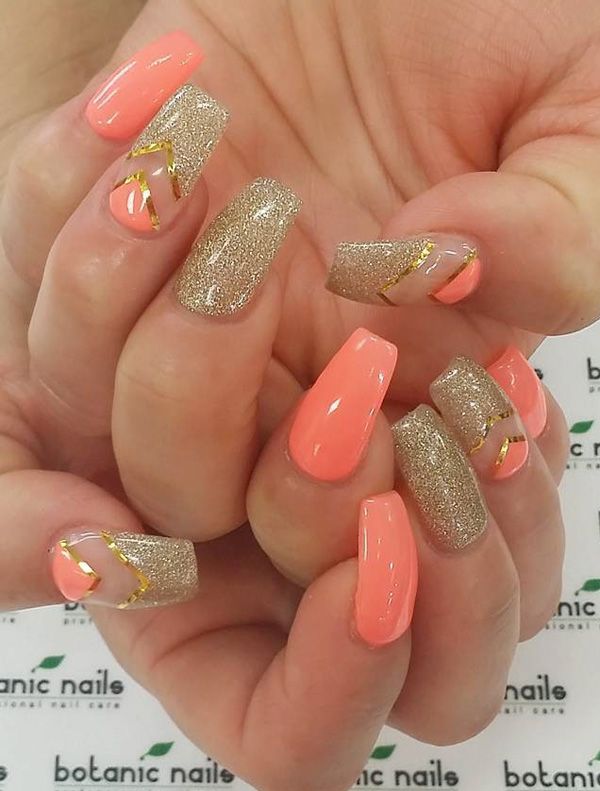 25+ Best Coral Nail Designs Ideas On Pinterest Summer Beach 50 Coffin Nail Art Ideas - 25+ Best Coral Nail Designs Ideas On Pinterest Summer Beach