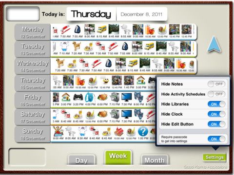week schedule app