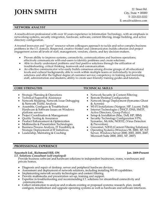 best technical resumes