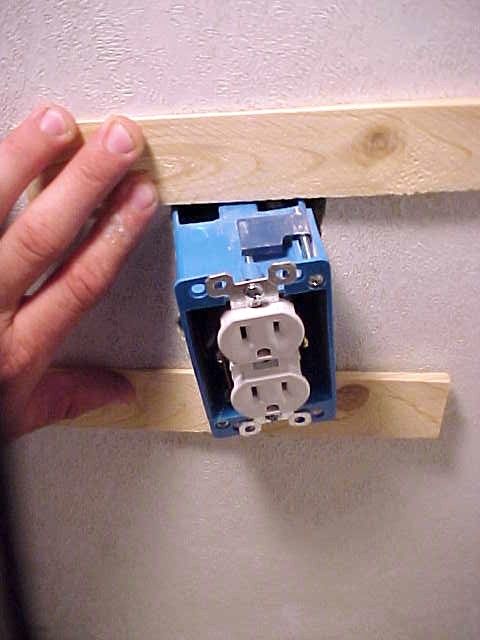 Fixing A Loose Electrical Outlet Box Monetta Projects Mobile Fixing A Loose Electrical Outlet Box Monetta Projects Mobile Home Repair Repairs