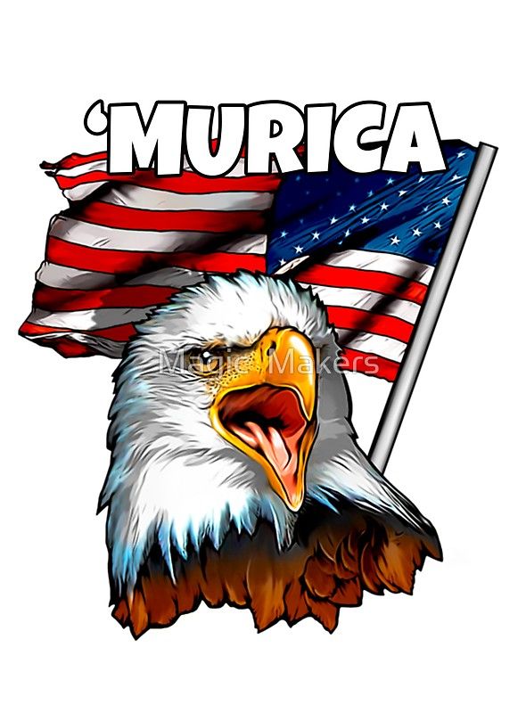 American Flag Bald Eagle USA Patriotic Independence Day Mens V-neck T-shirt