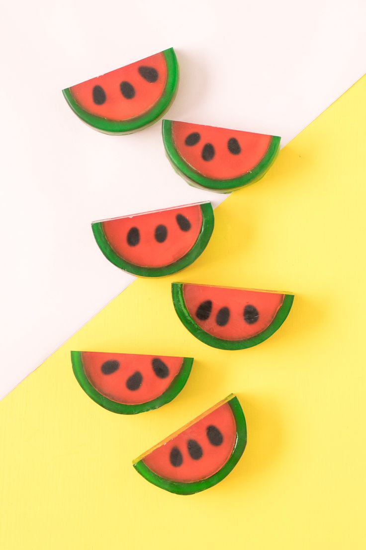 DIY Watermelon Soaps