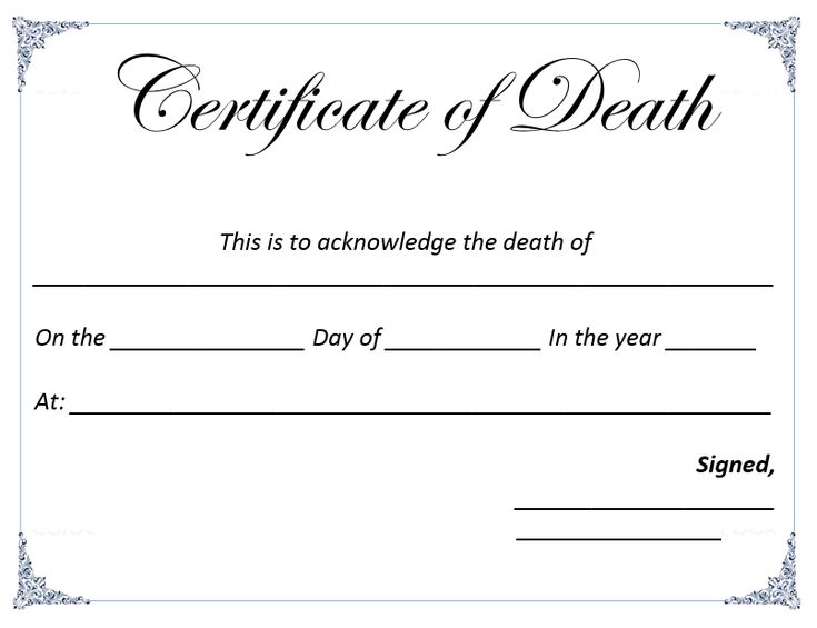 Death Certificate Template Anatomy Pinterest Death - first aid certificate template Death Certificate Template Anatomy Pinterest Death - first aid certificate template
