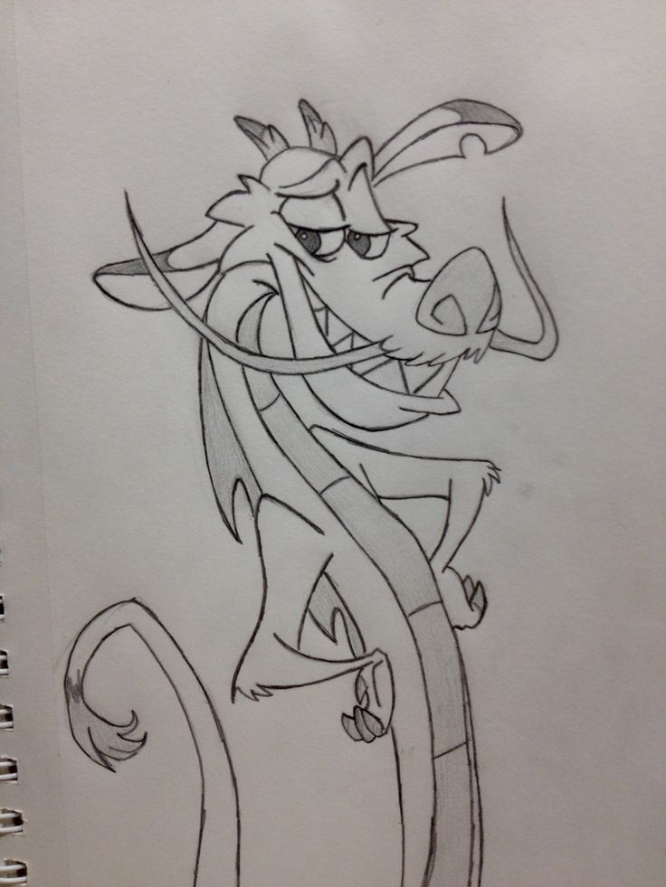 disney drawing challenge day 2 mushu