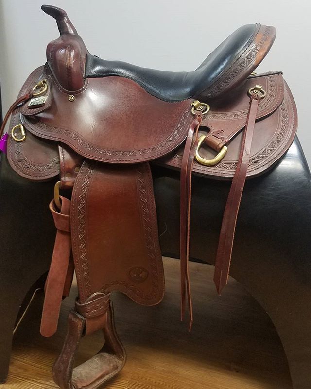 Horn Western Saddle Size 16 900 Tntack Tennesseetack Horn Western Saddle Size 16 900 Tntack Tennesseetack Tennessee Tack Exchange Saddles