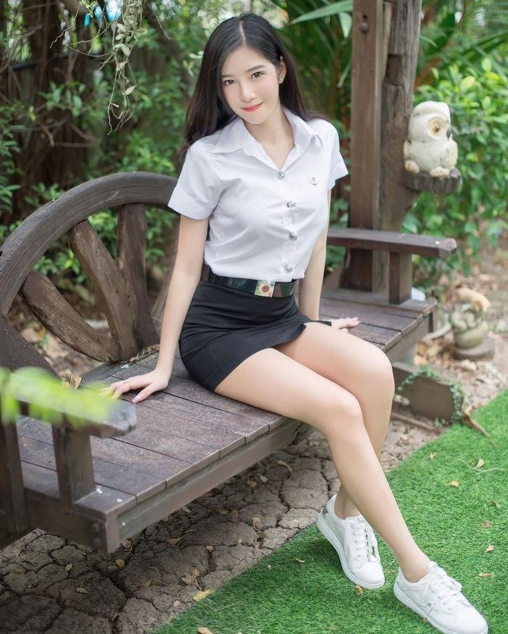 Uniform asian outdoor cheating