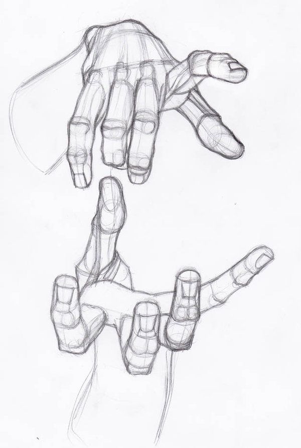 Anime hand reaching out side view