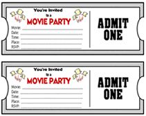 printable movie tickets