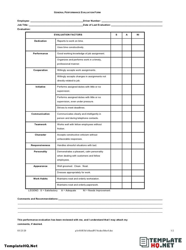 General Performance Evalution Form in 2021 Performance evaluation General Performance Evalution Form in 2021 Performance evaluation