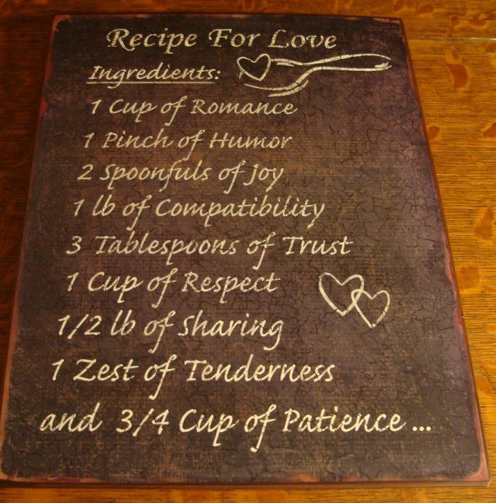 Country Primitive Kitchen RECIPE FOR LOVE Home Cook Chef